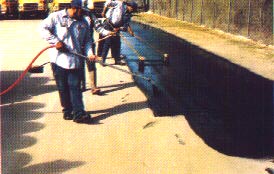 Under normal conditions, the area sealed with QUICK-DRY ASPHALT PAVING SEAL is ready to use in eight hours drying time.